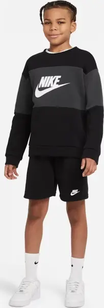 Спортивний костюм підлітковий Nike SPORTSWEAR FRENCH TERRY чорно-сірий DO6789-010