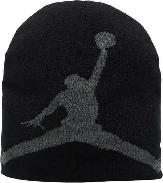 Шапка Nike JORDAN BROOKLYN PEAK BEANIE чорно-сіра II2413-010
