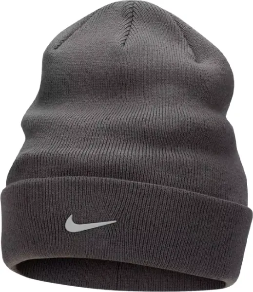 Шапка підліткова Nike PEAK SWOOSH BEANIE темно-сіра FB6492-068