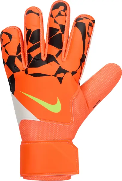 Вратарские перчатки Nike MATCH - HO24 оранжево-черно-салатовые HQ0257-830