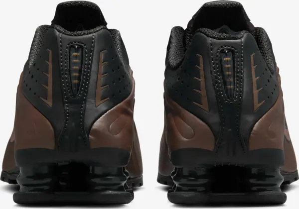 Кросівки жіночі Nike SHOX R4 коричнево-чорні AR3565-007