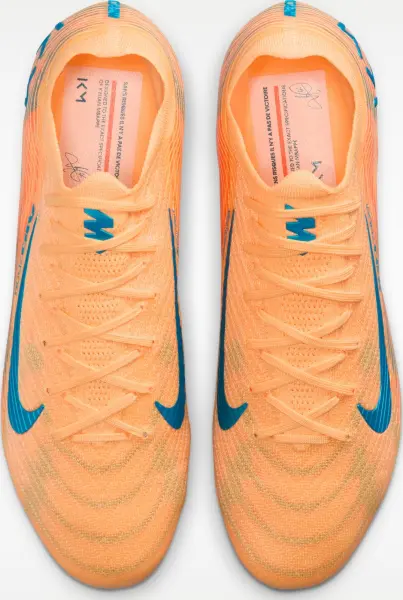 Бутси Nike MERCURIAL ZOOM VAPOR 16 ELITE "KYLIAN MBAPPE" FG оранжево-темно-бірюзові FQ8683-801