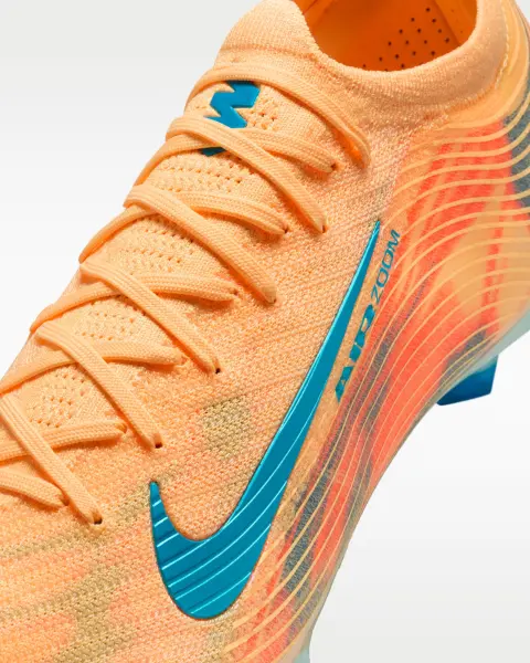 Бутси Nike MERCURIAL ZOOM VAPOR 16 ELITE "KYLIAN MBAPPE" FG оранжево-темно-бірюзові FQ8683-801