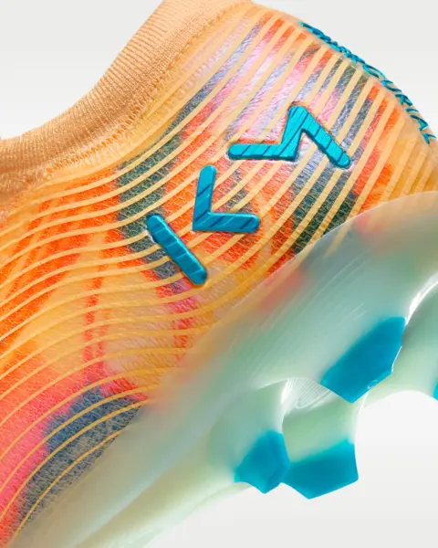 Бутси Nike MERCURIAL ZOOM VAPOR 16 ELITE "KYLIAN MBAPPE" FG оранжево-темно-бірюзові FQ8683-801