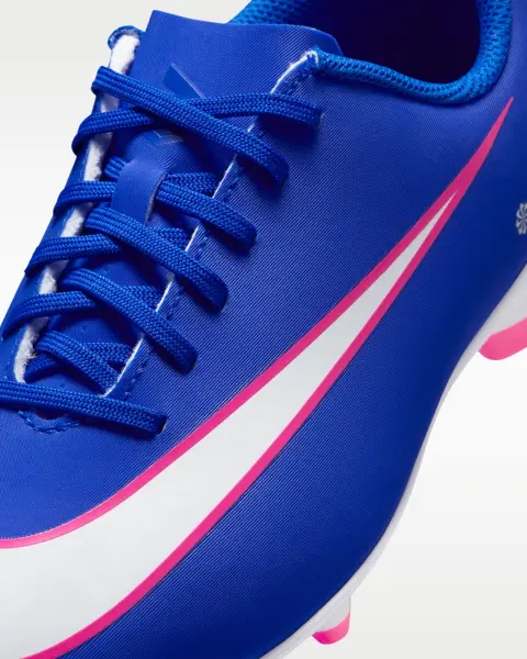 Бутсы детские Nike JR MERCURIAL VAPOR 16 CLUB FG/MG сине-розово-белые FQ8286-446