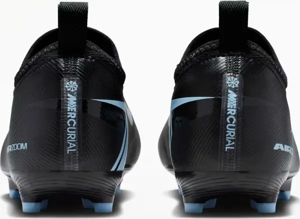 Бутсы детские Nike JR MERCURIAL ZOOM VAPOR 16 ACADEMY FG/MG черно-голубые FQ8392-001