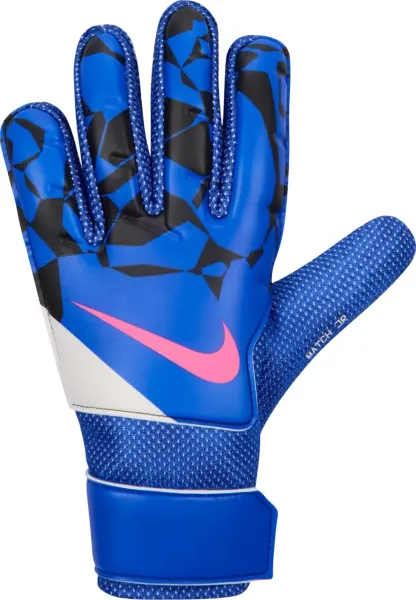 Воротарські рукавиці підліткові Nike MATCH JR - HO24 синьо-чорно-рожеві HQ0258-458