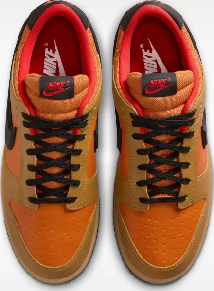 Кроссовки Nike DUNK LOW GORE-TEX коричнево-оранжево-черные HQ2053-700