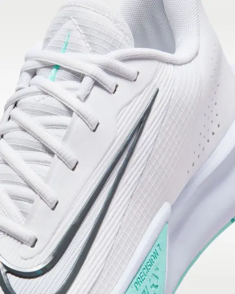 Кросівки баскетбольні Nike PRECISION 7 біло-бірюзові HJ9153-101