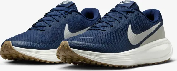 Кроссовки беговые Nike REVOLUTION 8 темно-сине-молочные HJ9198-402