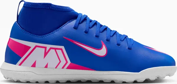 Сороконіжки (шиповки) дитячі Nike JR MERCURIAL SUPERFLY 10 CLUB TF синьо-рожево-білі FQ8313-446