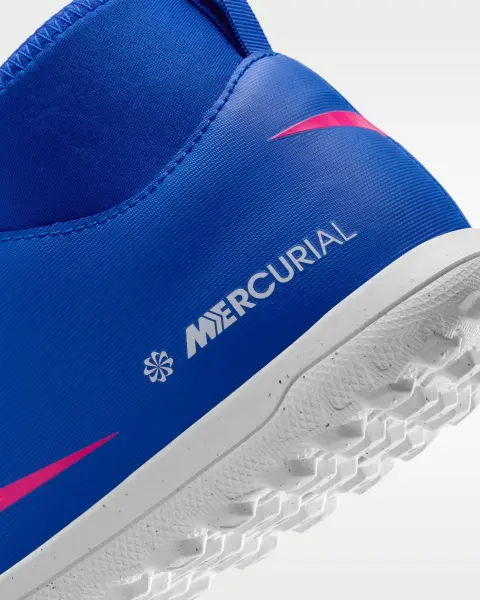 Сороконіжки (шиповки) дитячі Nike JR MERCURIAL SUPERFLY 10 CLUB TF синьо-рожево-білі FQ8313-446