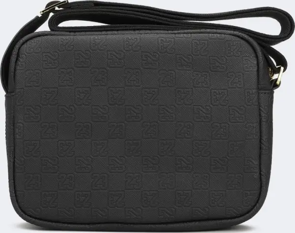 Сумка через плечо Nike JORDAN MONOGRAM BAG черно-золотая MA9085-K5X