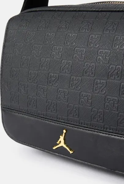 Сумка через плечо Nike JORDAN MONOGRAM BAG черно-золотая MA9085-K5X