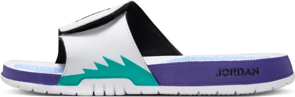 Шлепанцы Nike JORDAN HYDRO 5 RETRO бело-фиолетово-голубо-зеленые 555501-103