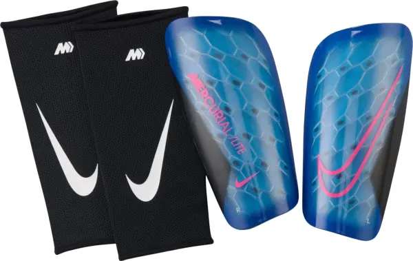 Щитки футбольні Nike MERCURIAL LITE синьо-рожево-чорні DN3611-458