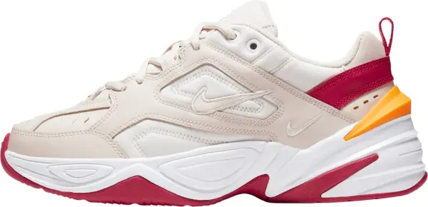 Кроссовки женские Nike M2K TEKNO бежево-красно-оранжевые AO3108-016