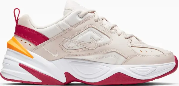 Кроссовки женские Nike M2K TEKNO бежево-красно-оранжевые AO3108-016