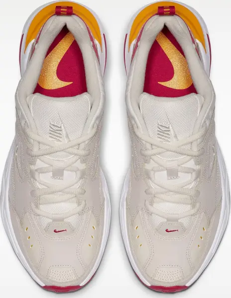 Кроссовки женские Nike M2K TEKNO бежево-красно-оранжевые AO3108-016