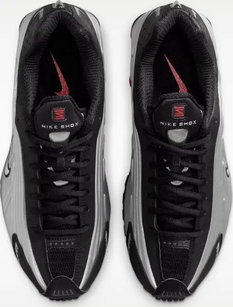 Кросівки жіночі Nike SHOX R4 чорно-сріблясто-червоні AR3565-011