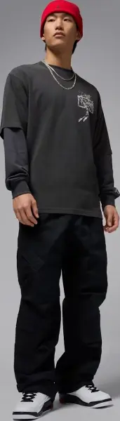 Спортивні штани Nike JORDAN FLIGHT UTILITY чорні HV0530-010