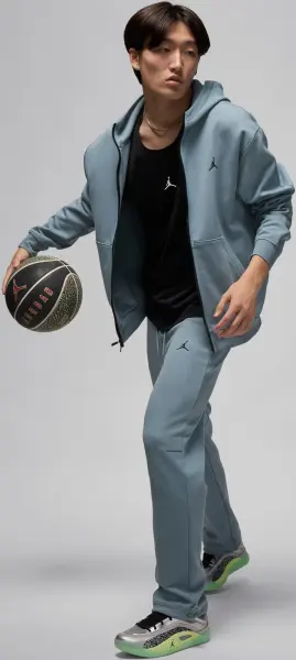 Спортивные штаны Nike JORDAN SPORT HOOP FLEECE DRI-FIT PANTS дымчато-голубые FV8604-041