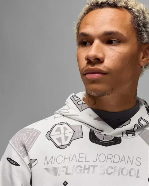 Спортивный костюм Nike JORDAN ESSENTIALS PRINTED FLEECE белый HM7254-133&HM7257-133