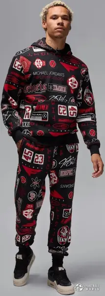 Спортивный костюм Nike JORDAN ESSENTIALS PRINTED FLEECE черный HM7254-010&HM7257-010