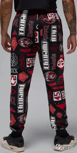 Спортивный костюм Nike JORDAN ESSENTIALS PRINTED FLEECE черный HM7254-010&HM7257-010
