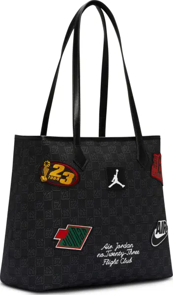 Сумка через плечо Nike JORDAN MONOGRAM TOTE BAG 17L черная MM9158-023