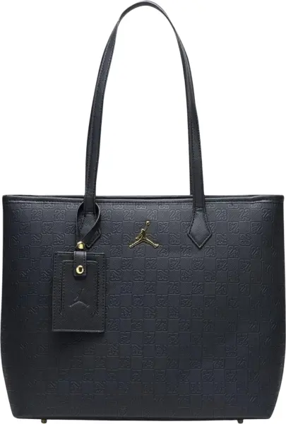 Сумка через плечо Nike JORDAN MONOGRAM TOTE BAG 17L черно-золотая MM0990-K5X