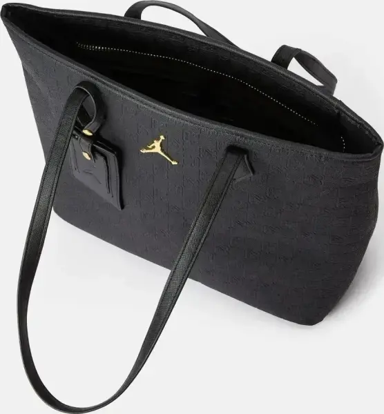 Сумка через плечо Nike JORDAN MONOGRAM TOTE BAG 17L черно-золотая MM0990-K5X