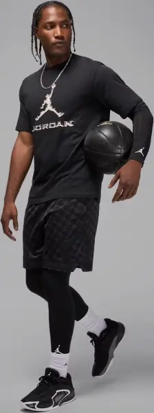Шорти баскетбольні Nike JORDAN SPORT DRI-FIT PRINTED DIAMOND чорні HQ8663-010