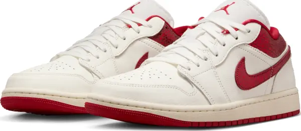 Кросівки жіночі Nike AIR JORDAN 1 LOW SE біло-червоні HJ9338-106