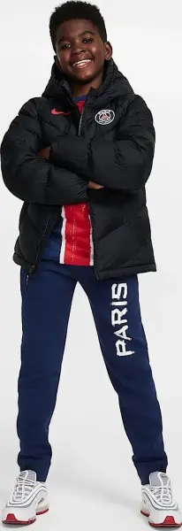 Куртка підліткова Nike PSG SYNTHETIC-FILL чорна FQ3425-010