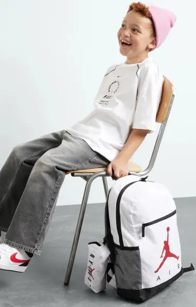 Рюкзак подростковый Nike JORDAN AIR SCHOOL 17L бело-красный 9B0503-001