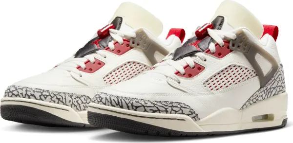 Кроссовки Nike JORDAN SPIZIKE LOW молочно-красно-черные FQ1759-116