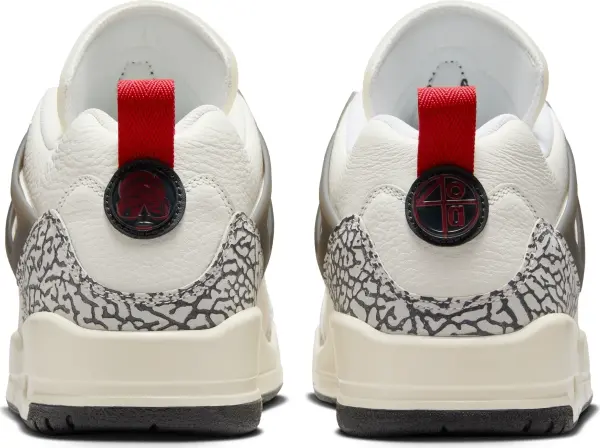 Кроссовки Nike JORDAN SPIZIKE LOW молочно-красно-черные FQ1759-116