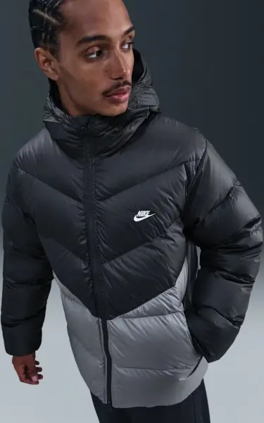 Пуховик Nike WINDRUNNER STATEMENT DOWN JACKET антрацитово-серый HQ7790-061