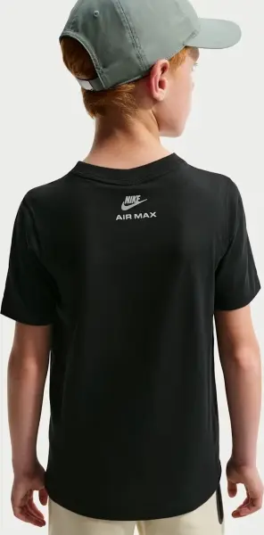 Футболка подростковая Nike SPORTSWEAR AIR MAX черная IO1157-010
