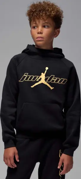 Худи подростковое Nike JORDAN MOUNTAINSIDE FLEECE черно-золотое 95F338-023