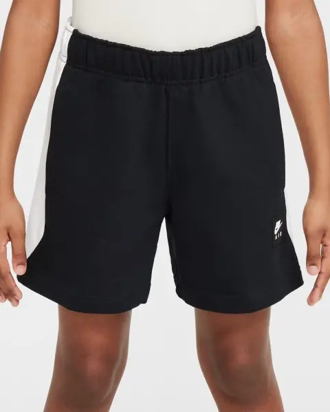 Шорти підліткові Nike AIR FLEECE чорно-білі HF8808-010