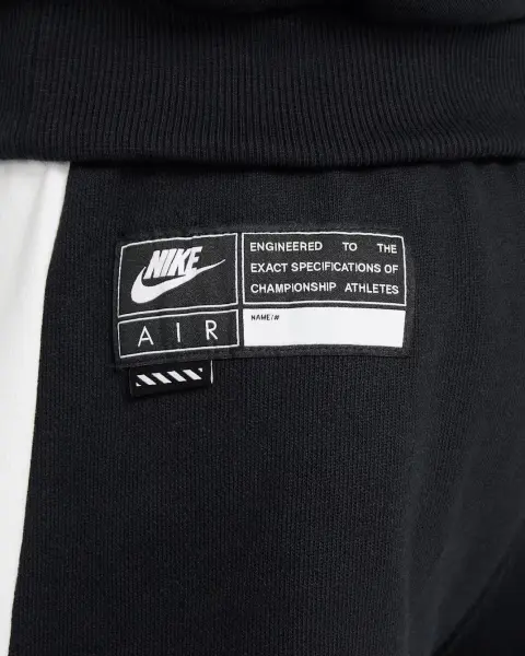 Шорти підліткові Nike AIR FLEECE чорно-білі HF8808-010