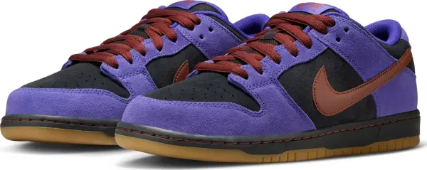 Кросівки Nike SB DUNK LOW PRO фіолетово-чорно-коричневі HQ1625-500
