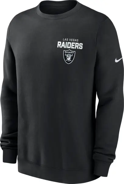 Світшот Nike LAS VEGAS RAIDERS DRAW BLOCK CLUB NFL чорний NKPV00A8D-KU0
