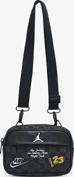 Сумка через плече Nike JORDAN MONOGRAM CAMERA BAG чорна MA9159-023