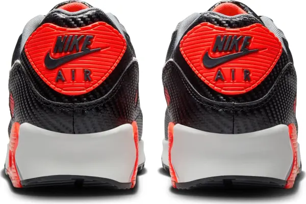 Кроссовки Nike AIR MAX 90 PREMIUM черно-серо-оранжевые HM9432-001