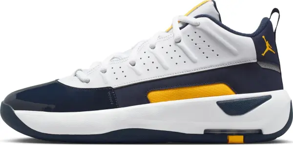 Кроссовки Nike JORDAN MAX AURA 7 бело-темно-сине-желтые HQ2091-102