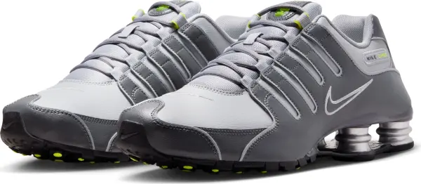 Кросівки Nike SHOX NZ сіро-темно-сіро-салатові 378341-009