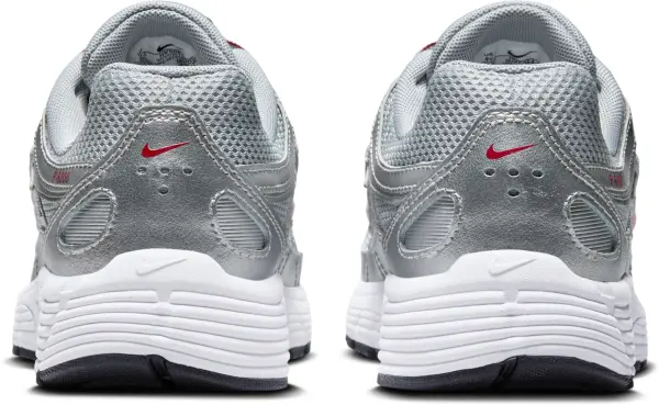 Кроссовки подростковые Nike P-6000 (GS) серебряно-красные HV5064-002